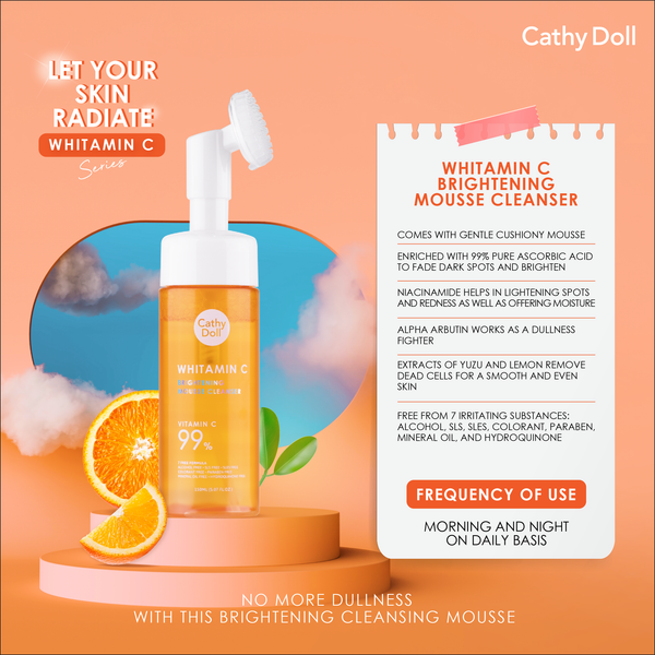 Cathy Doll Whitamin C Brightening Mousse Cleanser - 150ml
