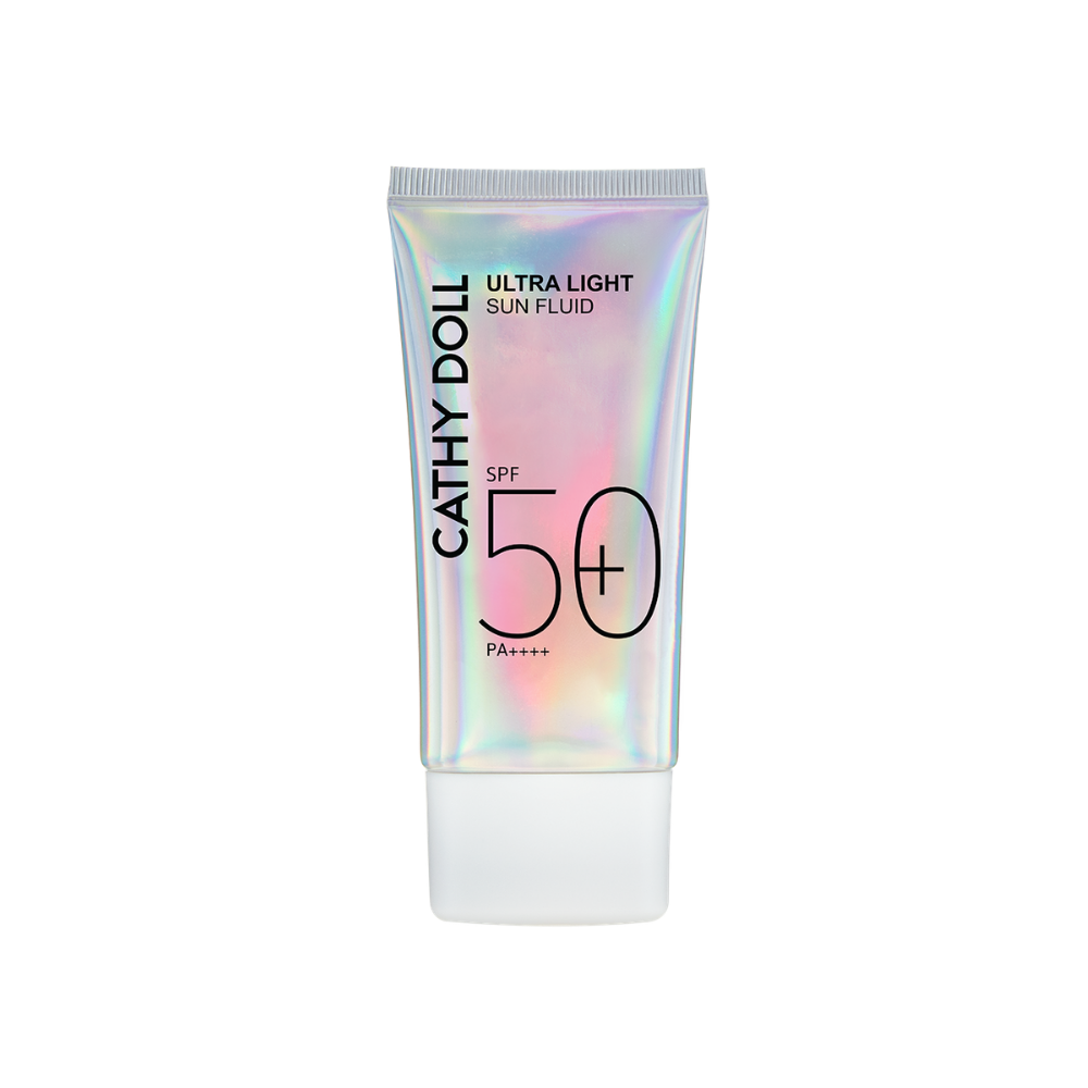 Cathy Doll Ultra Light Sun Fluid SPF50+ PA++++ 40ml with free Reju C Glass Skin Cream 0.2% PDRN 15ml