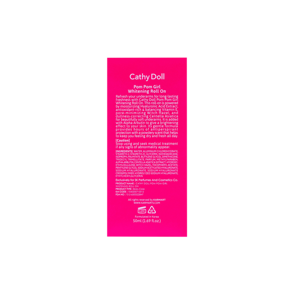 Cathy Doll Pom Pom Girl Whitening Roll-On Deodorant 50ml