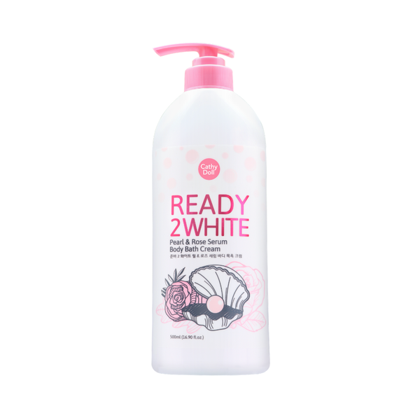 Cathy Doll Ready 2 White Pearl & Rose Serum Body Bath Cream 500ml