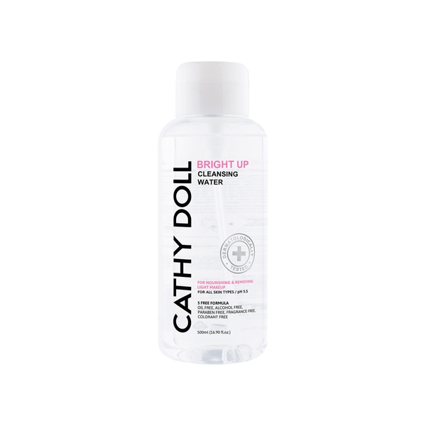 Cathy Doll Bright Up Cleansing Water 500ml bottle, front