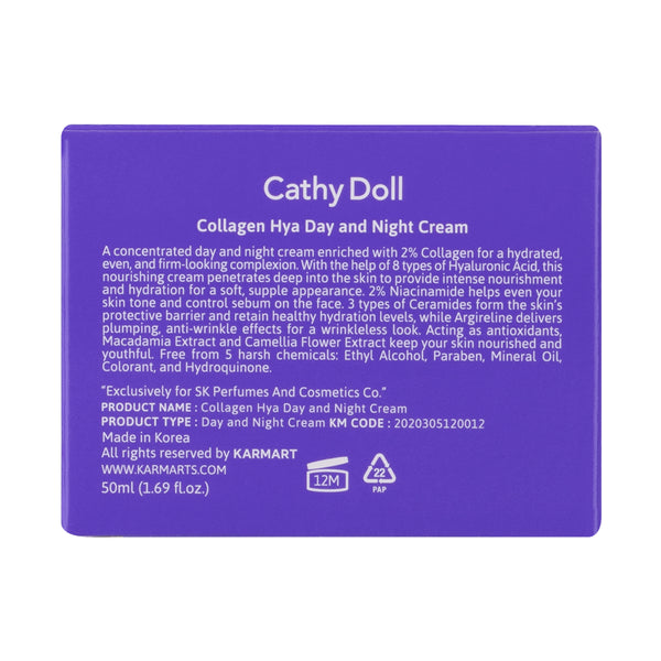 Cathy Doll Collagen And Hya Day and Night Cream 50ml